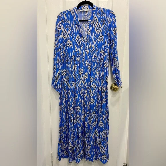 knee length dresses for ladies Zara Floral Midi Dress